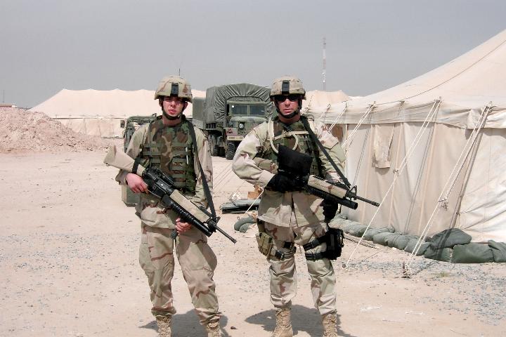 M203 grenadiers in Iraq.  Photographs by an American soldier of C Co, 1/252 Army Reserve Battalion.